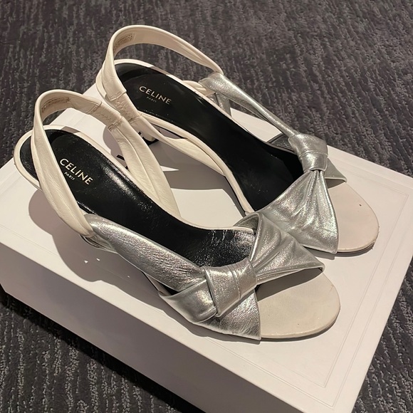 Celine | Shoes | Authentic Stylish Celine Kitten Heel Slingbacks | Poshmark